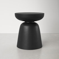 Black pedestal on sale end table